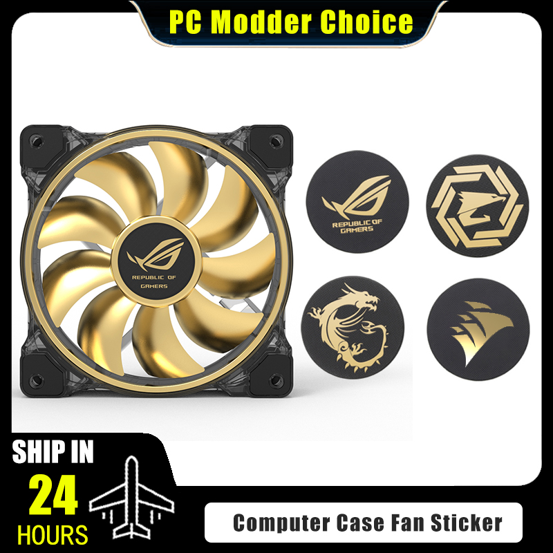 Gaming Pc Equipment - Computer Case Fan Logo Sticker, ROG