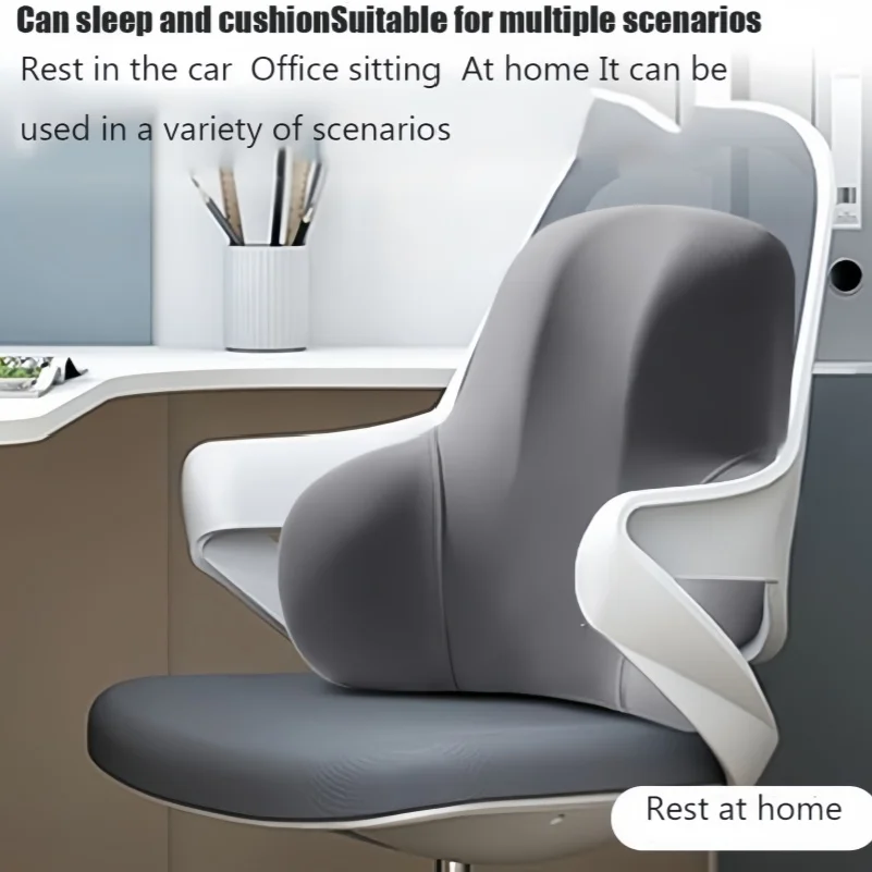 Gaming Chair Lumbar Pillow - 1pc Memory Foam Lumbar Back Cushion