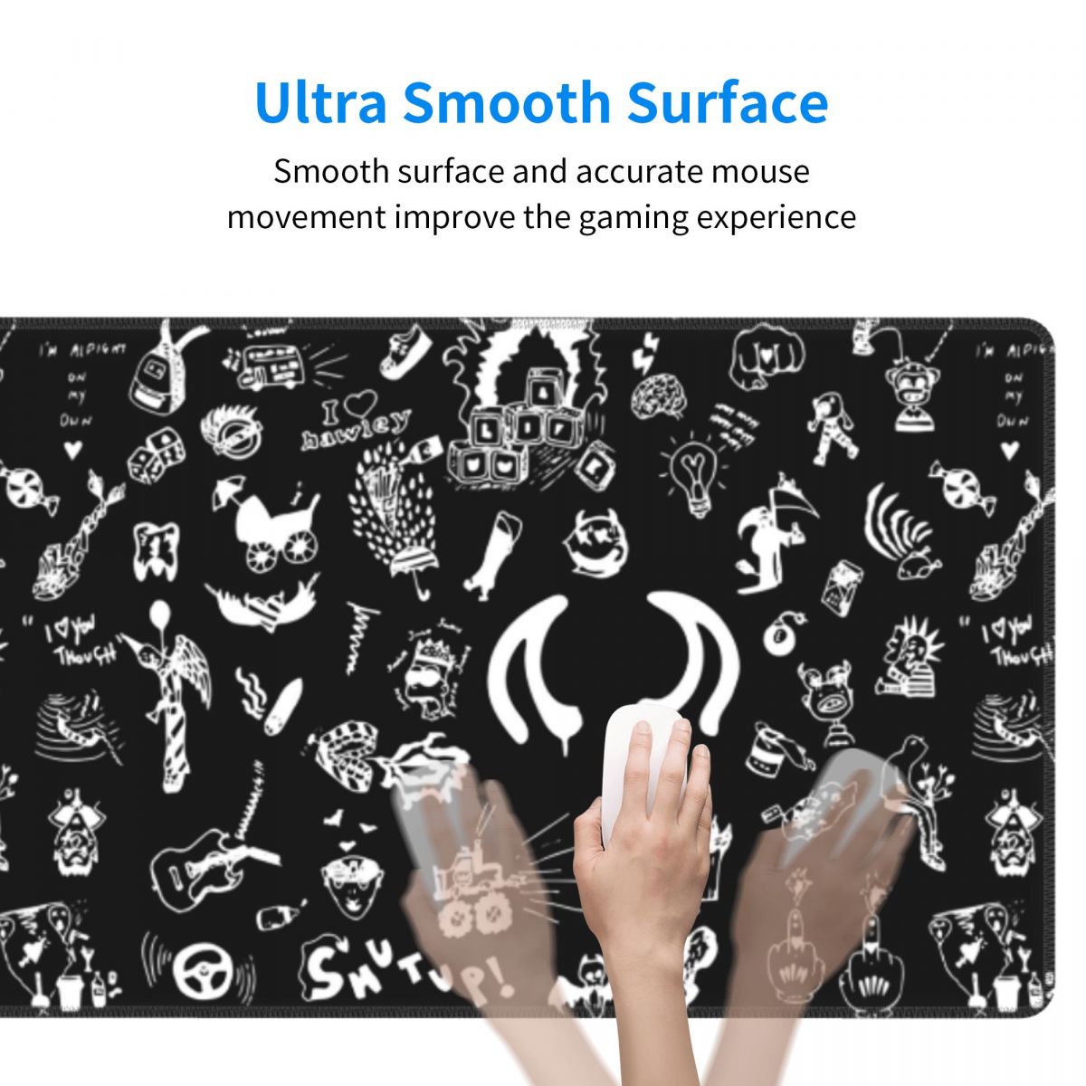 Large Mouse Pad Yungblud Drawi - Pc Gaming Drawing recension och pris