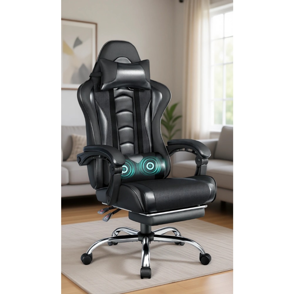 Comfortable PU Leather Gaming  - Gaming Chair Lumbar Pillow recension och pris