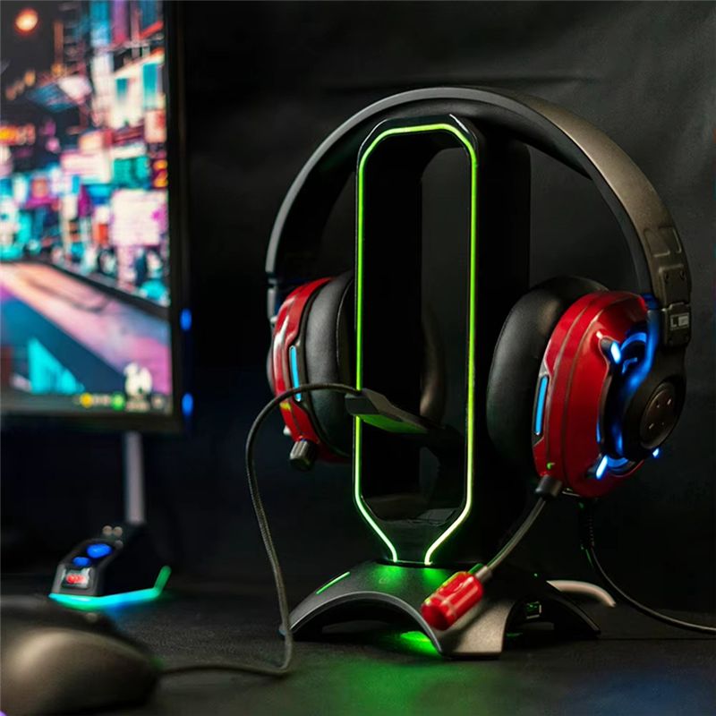 B27B RGB Gaming Headphone Stan - Mouse Bungee Holder recension och pris