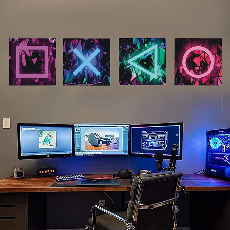4PCS Kids Gaming Room Game Wal - Pc Gaming Quotes recension och pris