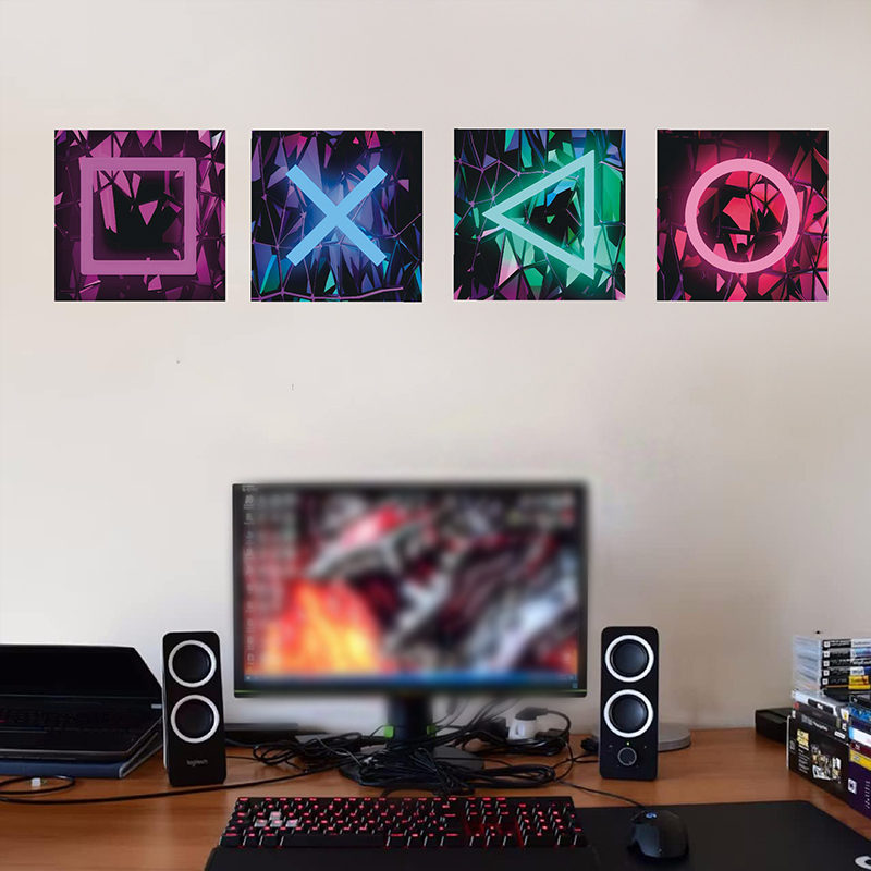 4PCS Kids Gaming Room Game Wal - Pc Gaming Quotes recension och pris