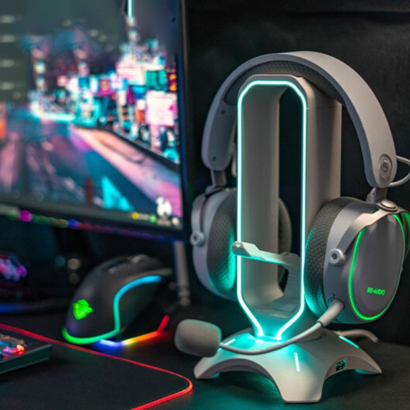 RGB Headset Stand with Mouse B - Mouse Bungee Holder recension och pris