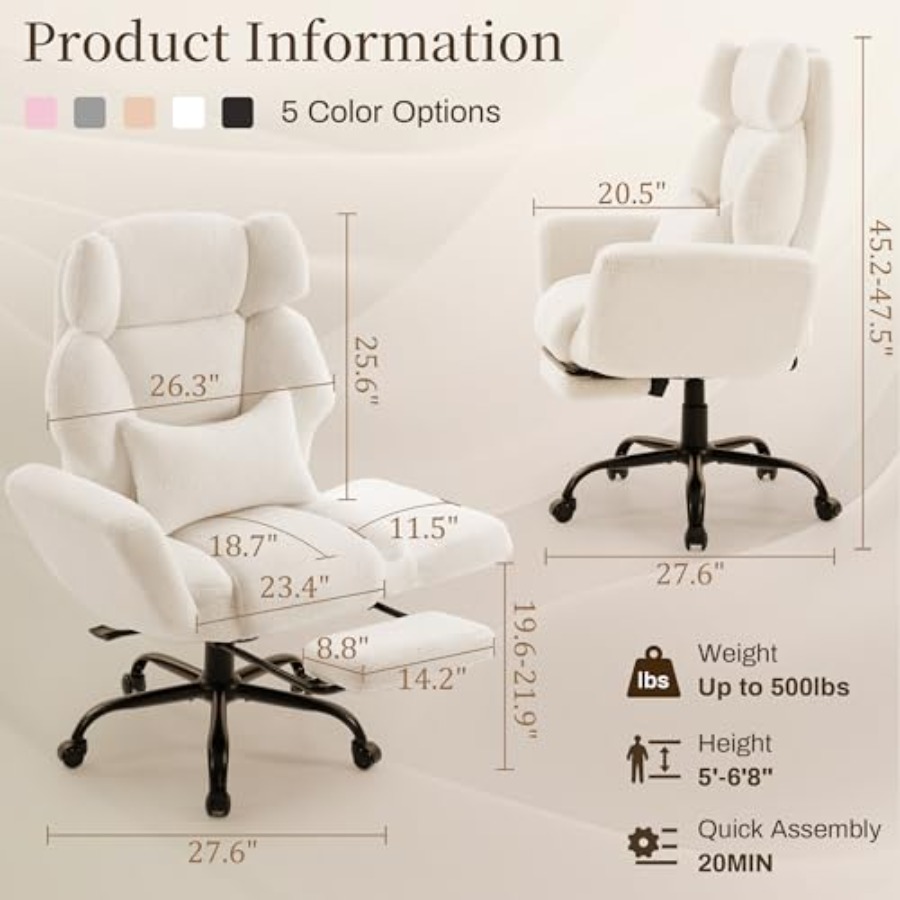 Office Chair with Flip Armrest - Gaming Chair Lumbar Pillow recension och pris