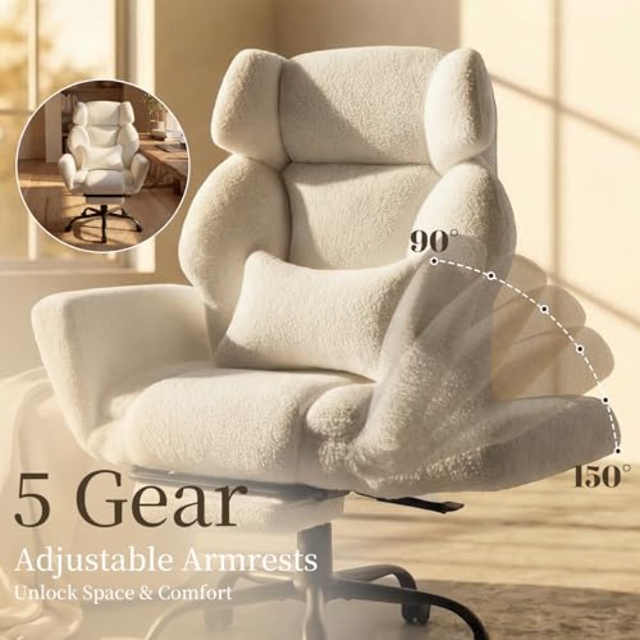 Office Chair with Flip Armrest - Gaming Chair Lumbar Pillow recension och pris
