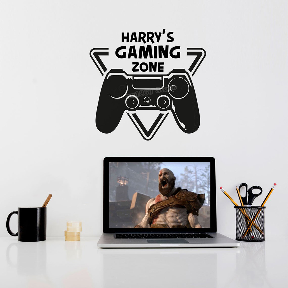 Custom Name Gaming Zone Wall D - Pc Gaming Quotes recension och pris