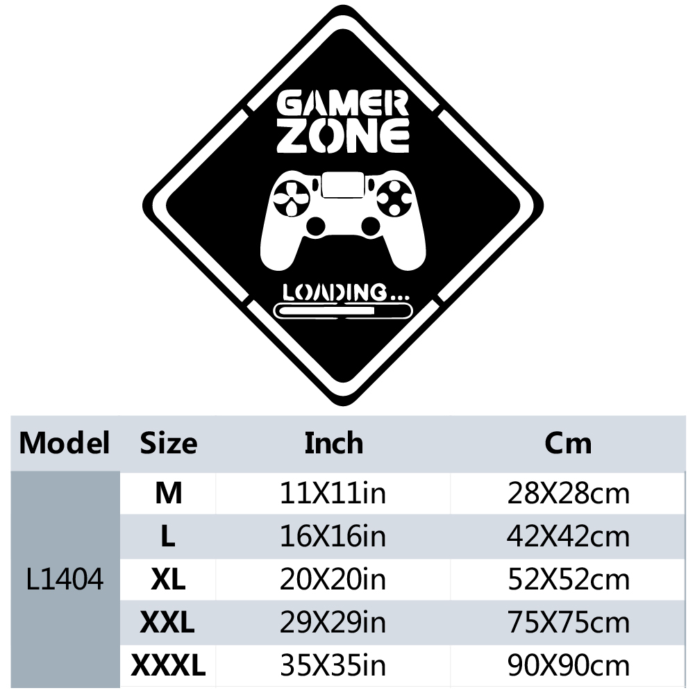 1pc Gamer Zone Door Decal Wall - Pc Gaming Quotes recension och pris