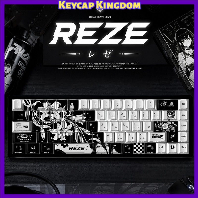 NEW Reze 5.0 Anime Keycaps Cha - Pc Gaming Upgrades recension och pris