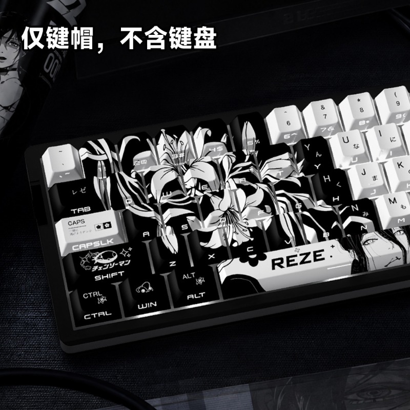 NEW Reze 5.0 Anime Keycaps Cha - Pc Gaming Upgrades recension och pris