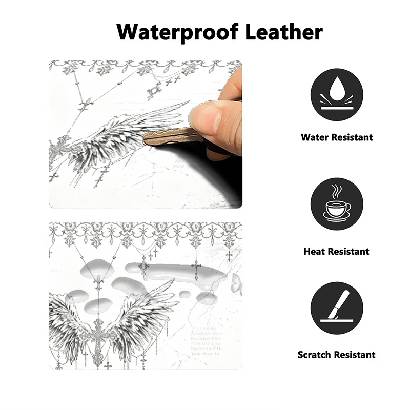 Leather Mousepad Black White A - Gaming Pc Equipment recension och pris